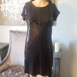 Black Sequin Dress